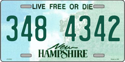 NH license plate 3484342