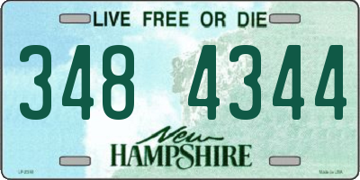 NH license plate 3484344