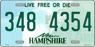 NH license plate 3484354