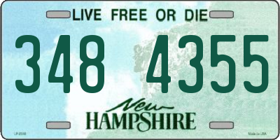 NH license plate 3484355