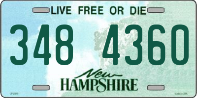 NH license plate 3484360