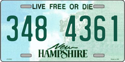NH license plate 3484361