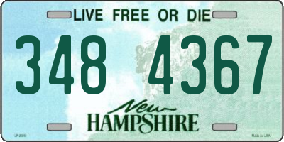 NH license plate 3484367