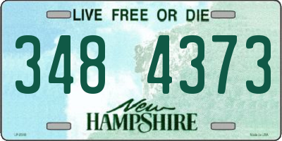 NH license plate 3484373