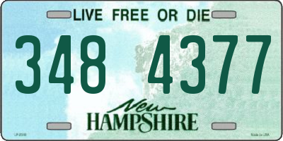 NH license plate 3484377