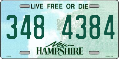 NH license plate 3484384