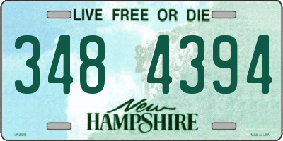 NH license plate 3484394