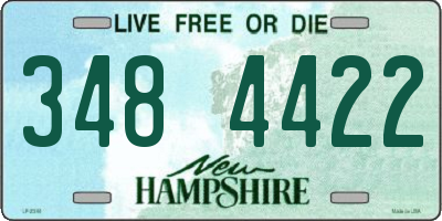 NH license plate 3484422