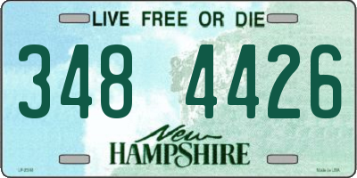 NH license plate 3484426