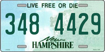 NH license plate 3484429