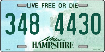 NH license plate 3484430