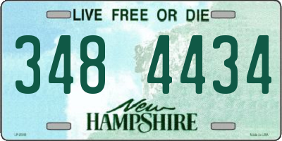 NH license plate 3484434