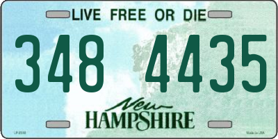 NH license plate 3484435