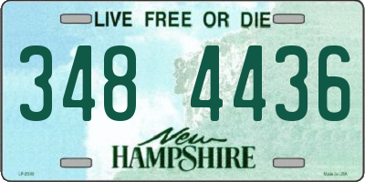 NH license plate 3484436