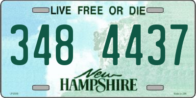 NH license plate 3484437