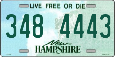 NH license plate 3484443