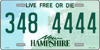 NH license plate 3484444