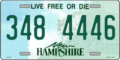 NH license plate 3484446