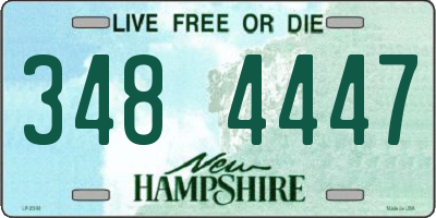 NH license plate 3484447