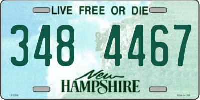 NH license plate 3484467