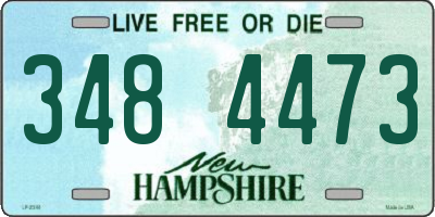 NH license plate 3484473