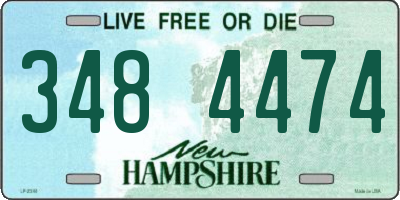 NH license plate 3484474