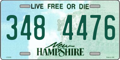 NH license plate 3484476