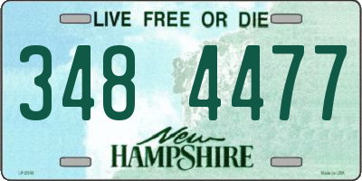 NH license plate 3484477