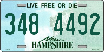 NH license plate 3484492