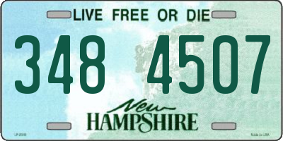 NH license plate 3484507