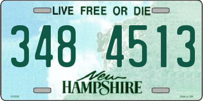 NH license plate 3484513