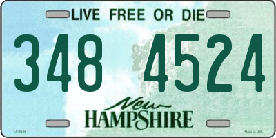 NH license plate 3484524