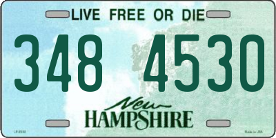 NH license plate 3484530