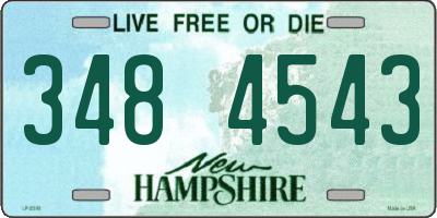 NH license plate 3484543