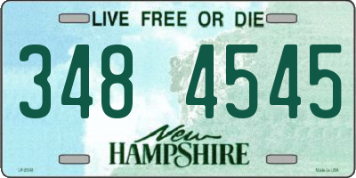 NH license plate 3484545