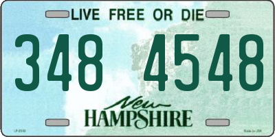 NH license plate 3484548