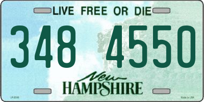 NH license plate 3484550