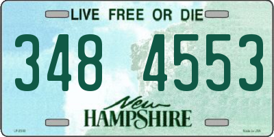 NH license plate 3484553