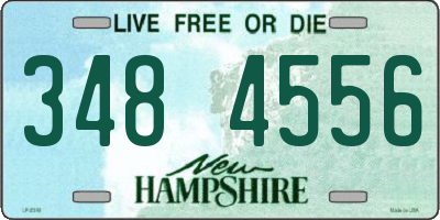 NH license plate 3484556