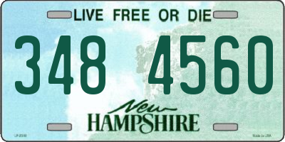 NH license plate 3484560
