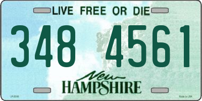 NH license plate 3484561