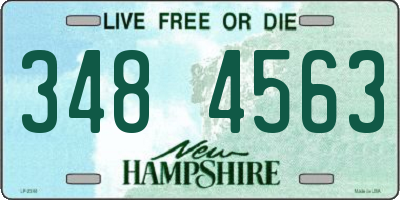 NH license plate 3484563
