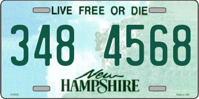 NH license plate 3484568