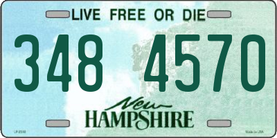 NH license plate 3484570