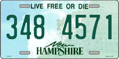 NH license plate 3484571