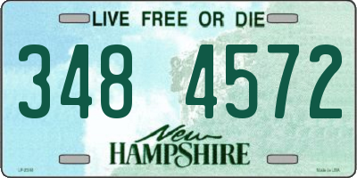 NH license plate 3484572