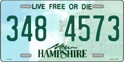 NH license plate 3484573