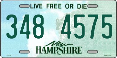NH license plate 3484575