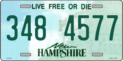 NH license plate 3484577
