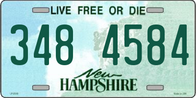 NH license plate 3484584